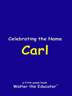 cover image of Celebrating the Name Carl